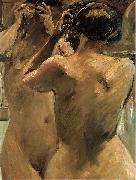 Lovis Corinth Madchen vor dem Spiegel France oil painting artist